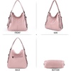 image:imageConvertible Backpack Purse For Women Handbag Hobo Tote Satchel Shoulder Bag  Smooth Dark PurpleY67965pink