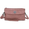 image:imageAngel Kiss Crossbody Bags Small Purses for Women Vegan Leather Cell Phone Wallet Purse with Wristlet Strap76dark Pink