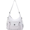 image:imageAngel Kiss Purses and Handbags for Women Washed Vegan Leather Crossbody Hobo Satchel Shoulder Mutipocket Tote Purse