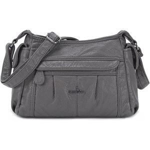 image:imageAngel Kiss Crossbody Bags for Women Ladies Shoulder Handbags and Purses Medium Faux Leather Pocketbooks130grey