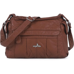 image:imageAngel Kiss Crossbody Bags for Women Ladies Shoulder Handbags and Purses Medium Faux Leather Pocketbooks1brown