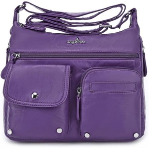 image:imageAngel Kiss Crossbody Bags for Women Ladies Shoulder Handbags and Purses Medium Faux Leather Pocketbooks1purple