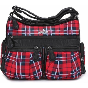 image:imageAngel Kiss Crossbody Bags for Women Ladies Shoulder Handbags and Purses Medium Faux Leather Pocketbooks23redBlack