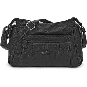 image:imageAngel Kiss Crossbody Bags for Women Ladies Shoulder Handbags and Purses Medium Faux Leather PocketbooksBlack1