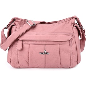 image:imageAngel Kiss Crossbody Bags for Women Ladies Shoulder Handbags and Purses Medium Faux Leather PocketbooksPink