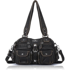 image:imageAngel Kiss Hobo Crossbody Purses for Women Shoulder Bag Multipocket Soft Hobo Purses Removable Strap Leather Handbags145bronze