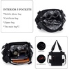 image:imageAngel Kiss Hobo Purses for Women MultiColor Striped Lattice Cross Body Shoulder Purse Bag Tote HandbagBlackWhite