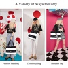 image:imageAngel Kiss Hobo Purses for Women MultiColor Striped Lattice Cross Body Shoulder Purse Bag Tote HandbagBlackWhite