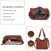 image:imageAngel Kiss Hobo Purses for Women MultiColor Striped Lattice Cross Body Shoulder Purse Bag Tote HandbagBrown