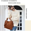 image:imageAngel Kiss Hobo Purses for Women MultiColor Striped Lattice Cross Body Shoulder Purse Bag Tote HandbagBrown