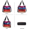 image:imageAngel Kiss Hobo Purses for Women MultiColor Striped Lattice Cross Body Shoulder Purse Bag Tote HandbagMulti Color a