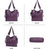 image:imageAngel Kiss Hobo Purses for Women MultiColor Striped Lattice Cross Body Shoulder Purse Bag Tote HandbagPurple