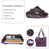 image:imageAngel Kiss Hobo Purses for Women MultiColor Striped Lattice Cross Body Shoulder Purse Bag Tote HandbagPurple