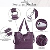 image:imageAngel Kiss Hobo Purses for Women MultiColor Striped Lattice Cross Body Shoulder Purse Bag Tote HandbagPurple