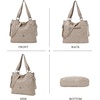 image:imageAngel Kiss Hobo Purses for Women MultiColor Striped Lattice Cross Body Shoulder Purse Bag Tote HandbagStone