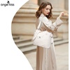 image:imageAngel Kiss Hobo Purses for Women MultiColor Striped Lattice Cross Body Shoulder Purse Bag Tote HandbagWhite