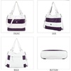 image:imageAngel Kiss Hobo Purses for Women MultiColor Striped Lattice Cross Body Shoulder Purse Bag Tote HandbagWhitePurple