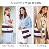 image:imageAngel Kiss Hobo Purses for Women MultiColor Striped Lattice Cross Body Shoulder Purse Bag Tote HandbagWhitePurple