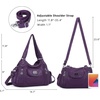 image:imageAngel Kiss Women Handbags Shoulder Bags Washed Leather Satchel Tote Bag Mutipocket Hobo Purse
