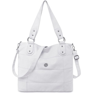 image:imageAngel Kiss Hobo Purses for Women MultiColor Striped Lattice Cross Body Shoulder Purse Bag Tote HandbagWhite
