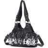 image:imageAngel Kiss Purses for Women Small Hobo Shoulder Bags Vagen Leather MultiPocket Tote Bag with ZipperBlack Tiedye