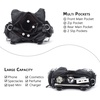 image:imageAngel Kiss Purses for Women Small Hobo Shoulder Bags Vagen Leather MultiPocket Tote Bag with ZipperBlack Tiedye