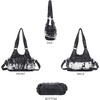 image:imageAngel Kiss Purses for Women Small Hobo Shoulder Bags Vagen Leather MultiPocket Tote Bag with ZipperBlack Tiedye