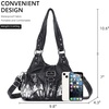 image:imageAngel Kiss Purses for Women Small Hobo Shoulder Bags Vagen Leather MultiPocket Tote Bag with ZipperBlack Tiedye