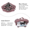 image:imageAngel Kiss Purses for Women Small Hobo Shoulder Bags Vagen Leather MultiPocket Tote Bag with ZipperPink