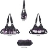 image:imageAngel Kiss Purses for Women Small Hobo Shoulder Bags Vagen Leather MultiPocket Tote Bag with ZipperPurple Tiedye