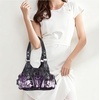 image:imageAngel Kiss Purses for Women Small Hobo Shoulder Bags Vagen Leather MultiPocket Tote Bag with ZipperPurple Tiedye