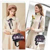 image:imageAngel Kiss Purses for Women Small Hobo Shoulder Bags Vagen Leather MultiPocket Tote Bag with ZipperPurple Tiedye