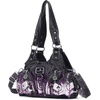 image:imageAngel Kiss Purses for Women Small Hobo Shoulder Bags Vagen Leather MultiPocket Tote Bag with ZipperPurple Tiedye