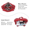 image:imageAngel Kiss Purses for Women Small Hobo Shoulder Bags Vagen Leather MultiPocket Tote Bag with ZipperRed