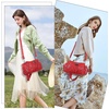 image:imageAngel Kiss Purses for Women Small Hobo Shoulder Bags Vagen Leather MultiPocket Tote Bag with ZipperRed