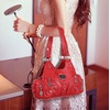 image:imageAngel Kiss Purses for Women Small Hobo Shoulder Bags Vagen Leather MultiPocket Tote Bag with ZipperRed