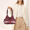 image:imageAngel Kiss Purses for Women Small Hobo Shoulder Bags Vagen Leather MultiPocket Tote Bag with ZipperRed Tiedye