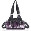 image:imageAngel Kiss Purses for Women Small Hobo Shoulder Bags Vagen Leather MultiPocket Tote Bag with ZipperPurple Tiedye