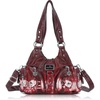 image:imageAngel Kiss Purses for Women Small Hobo Shoulder Bags Vagen Leather MultiPocket Tote Bag with ZipperRed Tiedye