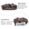 image:imageAngel Kiss Hobo Purses for Women Small Vegan Leather Shoulder Handbag Vintage MultiPocket Crossbody Bag Tote BagMix Leopard