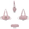 image:imageAngel Kiss Hobo Purses for Women Small Vegan Leather Shoulder Handbag Vintage MultiPocket Crossbody Bag Tote BagVintage Pink