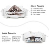 image:imageAngel Kiss Hobo Purses for Women Small Vegan Leather Shoulder Handbag Vintage MultiPocket Crossbody Bag Tote BagWhite