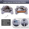 image:imageAngelkiss Hobo Purses and handbags for Women Satchel Handbag Women Purses Large Daily Shoulder BagsZgreyBlack