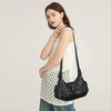 image:imageAngel Kiss Retro Hobo Shoulder Bag Soft Vegan Leather MultiPocket PurseBlack