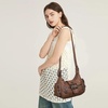 image:imageAngel Kiss Retro Hobo Shoulder Bag Soft Vegan Leather MultiPocket PurseBrown