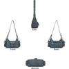 image:imageAngel Kiss Retro Hobo Shoulder Bag Soft Vegan Leather MultiPocket PurseGreen