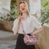 image:imageAngel Kiss Retro Hobo Shoulder Bag Soft Vegan Leather MultiPocket PursePink