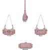image:imageAngel Kiss Retro Hobo Shoulder Bag Soft Vegan Leather MultiPocket PursePink