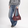 image:imageAngel Kiss Retro Hobo Shoulder Bag Soft Vegan Leather MultiPocket PurseWine