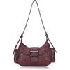 image:imageAngel Kiss Retro Hobo Shoulder Bag Soft Vegan Leather MultiPocket PurseWine